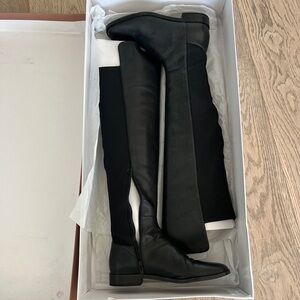 Via Spiga Black Knee-High Boots